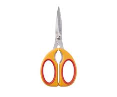 Mastrad F24004 Ciseaux De Cuisine-Orange & Framboise-Casse-Noix-Ambidextre, INOX, 95x10x210