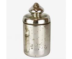 Better & Best Pot Haut Miroir argenté, Dimensions 9 x 8 x 16 cm, matériau : Verre, Taille Unique