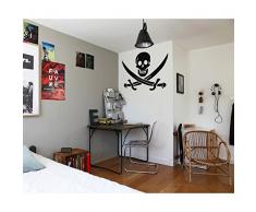 TATOUTEX 3613245415934 Sticker Mural, Bleu Foncé, L 150cm x H 112cm