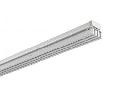 Gardinia Rail pour panneau japonais Emia 2 voies 140-225cm, Aluminium, 140-225 cm