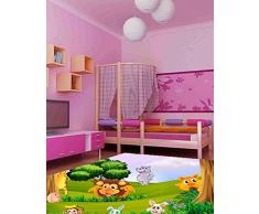 Oedim Tapis pour Enfants Animaux Sauvages en PVC 95 cm x 200 cm