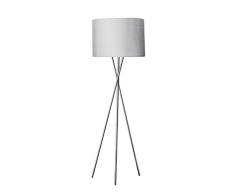 Lampadaire Trepied, Contemporain, ChromÃ©, 15W
