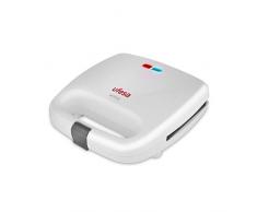 UFESA MC03170713 SW7855 Toaster, Machine, 750 W, capacité pour 2 Sandwiches, plaques Grill antiadhésives, Voyant de Fonctionnement et de température, Fermeture de sécurité, étanchéité Parfaite, Blanc