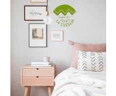 lepalle.it Wall Deco nest Pas sonnÃ© Le rÃ©veil, dÃ©coration Autocollant Amovible en Vinyle Vert