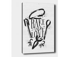 Bonamaison Peinture sur toile, multicolore, 30 x 40 cm - Conçu et fabriqué en Turquie