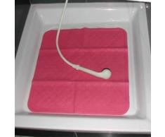 MSV Tapis de Douche Caoutchouc 54 x 54 cm Rose