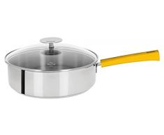 Cristel - S26MJ - Sauteuse inox 26cm + couvercle - Collection Mutine