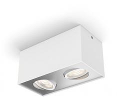 Philips myLiving 5049231p0 4.5 W blanc spot de lumière â Spot de lumière (Blanc, Métal, 2 Bulb (s), 4,5 W, blanc chaud, 50 °)