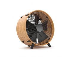 Ventilateur Otto par Stadler Form, avec anneau en bambou moderne, trois niveaux de vitesse, idéal en été et pour le bureau, 45 W