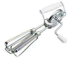 Kitchen Craft KCSHWHISK Fouet Batteur Manuel, Acier Inoxydable, Argent/Blanc, 32 x 32 x 22 cm