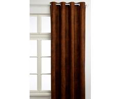 Linder 0522/26/377FR Rideau Simili Cuir Cobra Beige Chamois Oeillets 145 x 260 cm