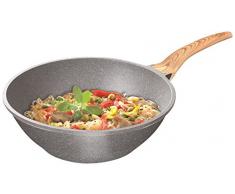 Karl Kruger Dallas Aluguss SÃ©rie PoÃªle Wok, Noir, 30Â cm