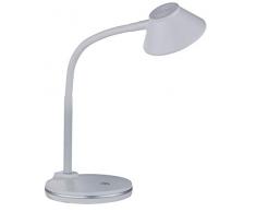Reality Leuchten R52191101 Lampe de table, Plastique, 3.2 W, Blanc/Gris