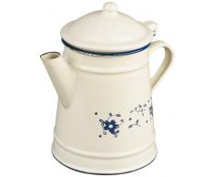 Ibili 918710 Cafetière Conique en acier émaillé vitrifié Sena 1 l