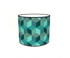 Abat-jours 7111301793799 ImprimÃ© ThÃ©ma Lampe de Chevet, Tissus/PVC, Multicolore