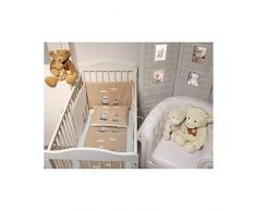 Soleil dOcre Ensemble couette + coussin brodÃÂ©s SKI taupe