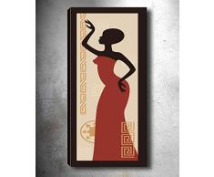 Bonamaison Peinture sur toile, multicolore, 30 x 90 cm - Conçu et fabriqué en Turquie