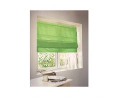 MADECOSTORE Store Bateau Tamisant Base Droite - Vert olive - L180 x H220cm - Mécanisme autobloquant