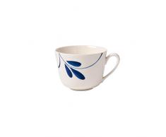 Villeroy & Boch Vieux Luxembourg Brindille Tasse, 200 ml, Hauteur : 7 cm, Porcelaine Premium, Blanc/Bleu