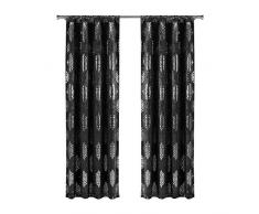 KELVIN Home Maison Medallion Rideau occultant 37 x 96 po (2 piÃ¨ces) Blush, Noir, 37x84 (2 Pieces)