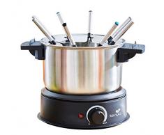 SENYA Appareil Ã©lectrique Fondue Time 8 fourchettes, caquelon INOX Amovible 1,4L 1500W, SYCK-F001, 1500 W, 1.4 liters