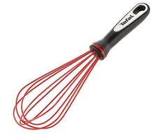 Tefal K2071714 Ingenio Fouet en Silicone anti-rayure ustensile de cuisine noir et rouge résistant sans bisphénol A avec insert silicone
