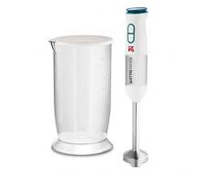 Di4 Quattro Mix Giorno-Mixeur Plongeant 600 W, 20 Vitesses, Fonction Turbo, Lames Quattromix, Ergonomique, Design Anti-Ãclaboussures, Verre Doseur, Blanc