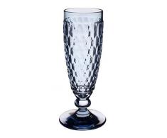 Villeroy & Boch Boston Coloré Verre à Champagne, Cristal, Bleu, 145 ml