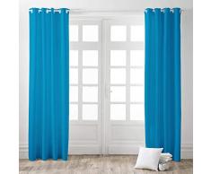 Today Rideau Occultant Ã Oeillets 140/260 Mer du Sud Polyester Bleu 140 x 260 cm
