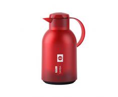 Emsa N4011700 Samba Pichet isotherme 1,5 l avec fermeture Quick Press, 12 h chaud et 24 h froid/rouge