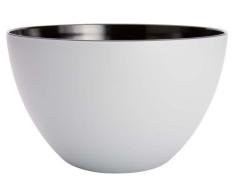 Zak Designs 1646-1892 Saladier 2 Couleurs Gris SatinÃ© / Noir 22 cm