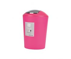 Douceur dIntérieur 6PSB050FU Flic Flac Poubelle Fuchsia 5,6 L
