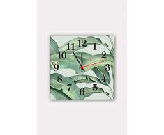 Bonamaison Horloge Murale en MDF, Multicolore, 30 x 30 cm
