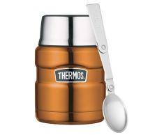 THERMOS RÃ©cipient Alimentaire Isotherme Stainless King, 0,47Â l, Acier Inoxydable, 9,3Â x 9,3Â x 14,2Â cm, Acier Inoxydable, cuivre, 9,3 x 9,3 x 14,2 cm