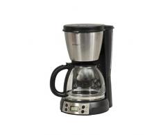Kitchen Chef KSMD250T Cafetière Filtre, 900 W, 1.5 liters, Noir/Acier Inoxydable
