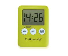 NERTHUS FIH 055 Minuteur de Cuisine, Vert ou Orange, 5, 5x1, 2x7 cm