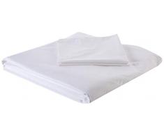 AmazonBasics Parure de lit légère en coton 240 x 220 cm / 65 x 65 cm, Blanc