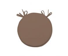 Soleil dOcre 009232 Bistrot Dessus de Chaise Gobelin Polyester Taupe 40 x 40 x 3 cm