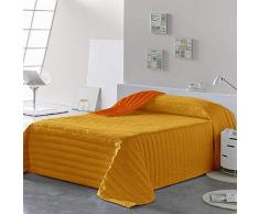 PETTI Artigiani Italiani - Couette, Couette été, Orange, Double Face, 150x260 cm , Couvre Lit, 100% Made in Italy