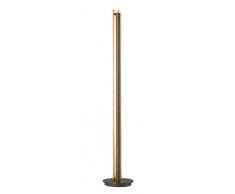 WOFI Lampe dintérieur, salon, lampadaire, lampadaire, lampadaire, lampadaire, laiton, doré, marron antique, plastique 36 W, couleur marron vieilli