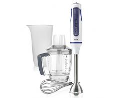 Taurus Bapi UNIC 900 Plus â Mixeur Hachoir, inox, 900 W, 20 vitesses, Design ergonomique, blanc