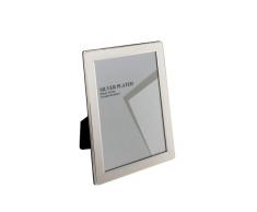 Viceni 6 x 9 cm Cadre Photo Bords Plats, PlaquÃ© Argent