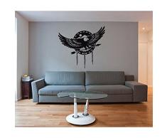 TATOUTEX 3613242039652 Sticker Mural, Bleu Foncé, L 89cm x H 80cm
