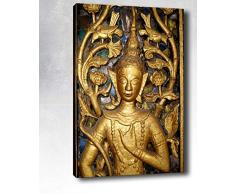 Bonamaison Peinture sur toile, multicolore, 40 x 60 cm - Conçu et fabriqué en Turquie