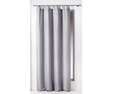 douceur dintÃ©rieur rideau a passants 140x260 cm polyester essentiel gris