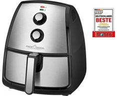 PROFI COOK-PC-FR1115H - Friteuse à Air Chaud - en acier inoxydable - Capacité de 3,5 Litres - Thermostat réglable en continu - Minuterie - 1500 Watts