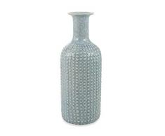 Villa dEste Home Tivoli Vase Bouteille, Dolomite, Bleu, Taille Unique