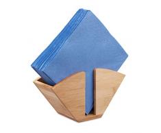 Relaxdays Porte-serviettes de table en bois filtre à café recette ou pense-bête bambou HxlxP: 11 x 20 x 7,5 cm, nature