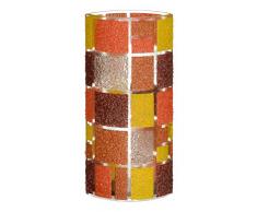 WAGA 204â01â72Â Coral Orange Vase de Verre 8,5Â x 14Â x 30Â cm