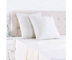 AmazonBasics Taie dâoreiller en satin - 65 x 65 cm x 2, Gris brillant